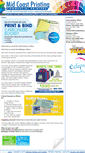 Mobile Screenshot of midcoastprinting.com
