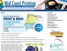 Tablet Screenshot of midcoastprinting.com